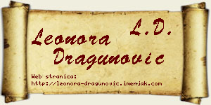Leonora Dragunović vizit kartica